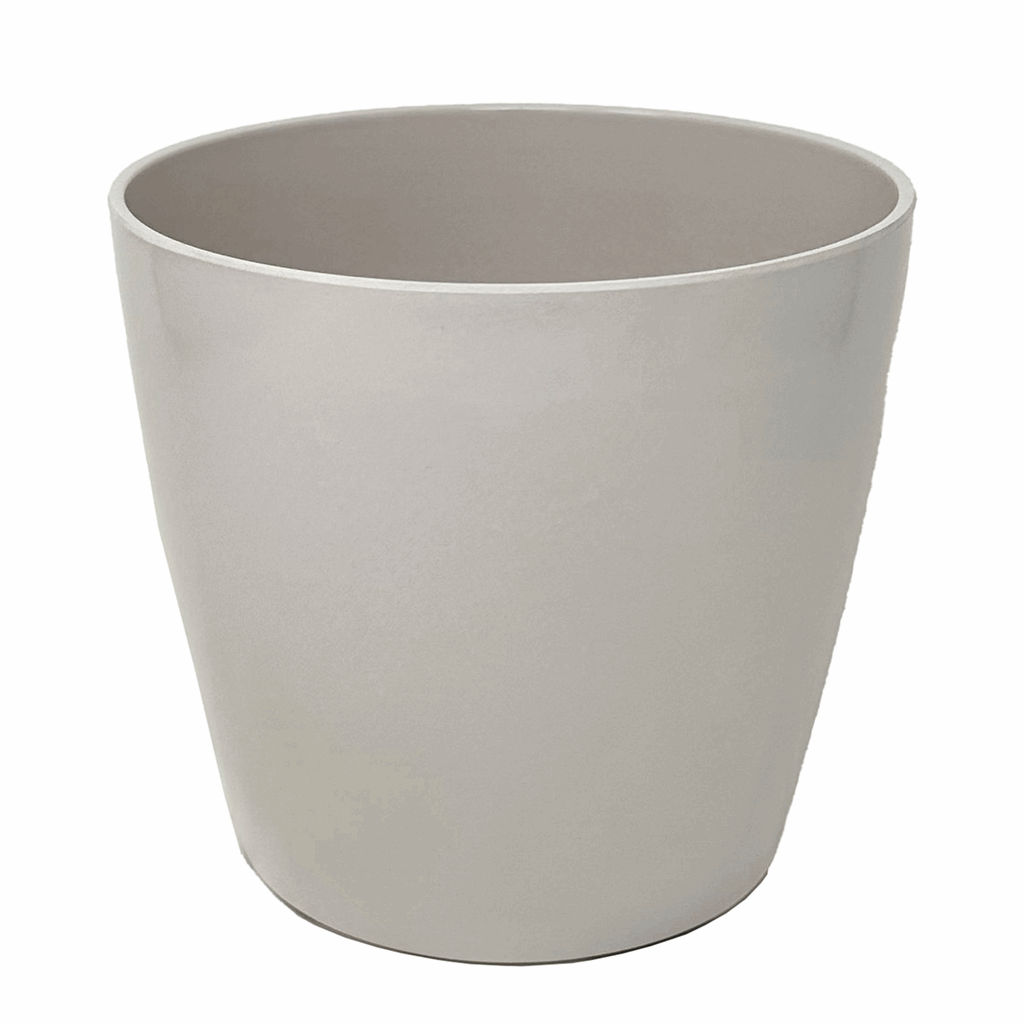 10" Cream Round Self-Watering Bamboo Pot - Image 10