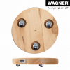 10" Natural Round Wooden Plant Caddy w/No-Show Casters - Image 6