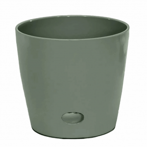 10" Sage Round Self-Watering Bamboo Pot