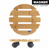 11.4" Round Bamboo Plant Caddy - Image 5
