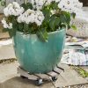 11.4" Taupe Round WPC Plant Caddy - Image 5