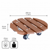 11.4" Terra Cotta Round WPC Plant Caddy - Image 6