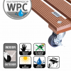 11.4" Terra Cotta Square WPC Plant Caddy - Image 2