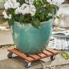 11.4" Terra Cotta Square WPC Plant Caddy - Image 5