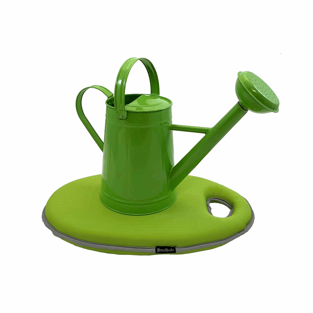 1.2 gal Green Metal Watering Can/Memory Foam Kneel Cushion