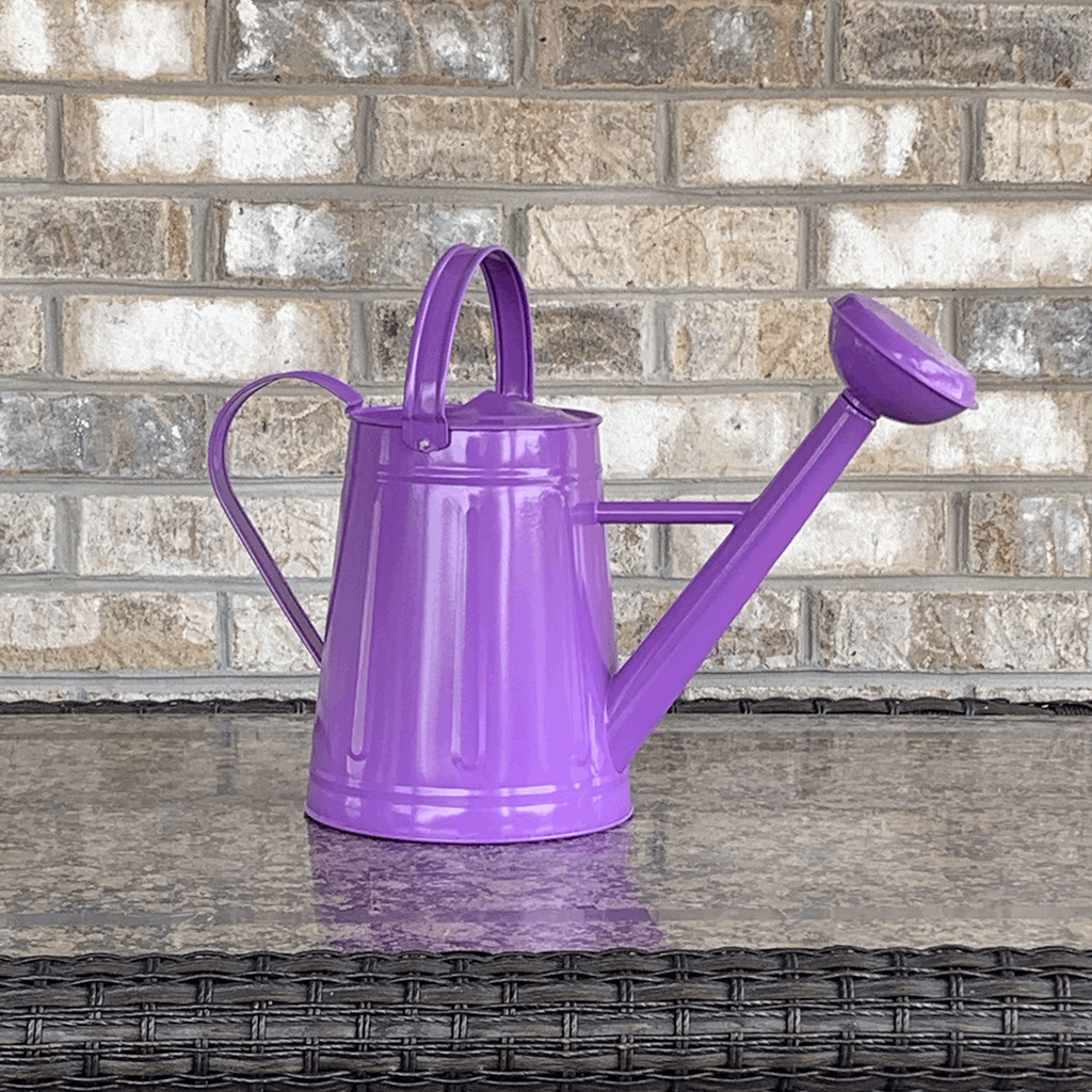 1.2 gal Violet Metal Watering Can - Image 5