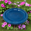 19" dia Azure Fiber Clay Birdbath Bowl - Image 4