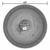 19" dia Azure Fiber Clay Birdbath Bowl - Image 6