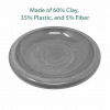 19" dia Azure Fiber Clay Birdbath Bowl - Image 7