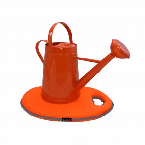 2.1 gal Orange Metal Watering Can/Memory Foam Kneel Cushion