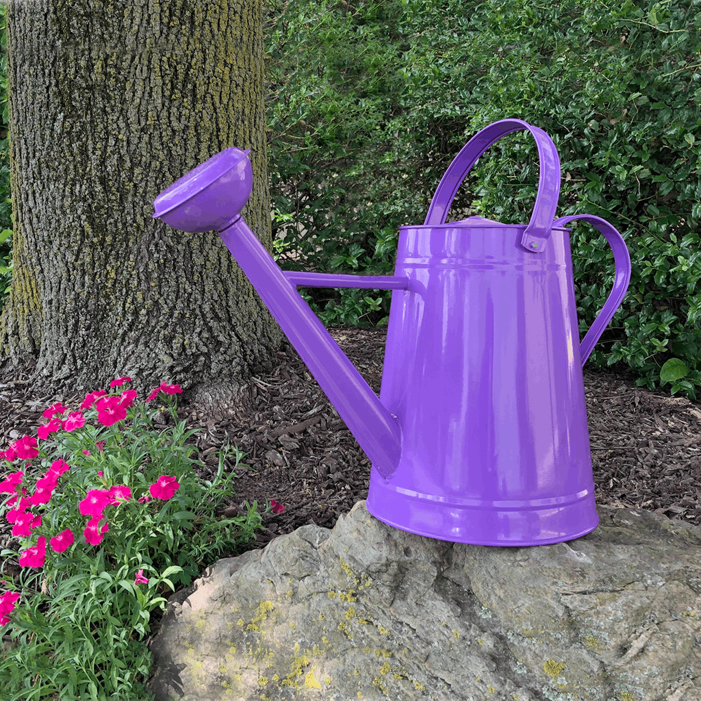 2.1 gal Violet Metal Watering Can/Memory Foam Kneel Cushion - Image 3