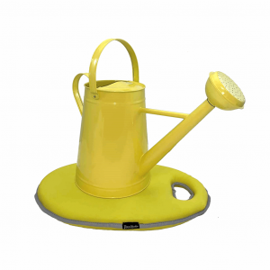 2.1 gal Yellow Metal Watering Can/Memory Foam Kneel Cushion