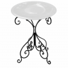 25" Black Metal Birdbath Base - Image 2