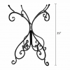 25" Black Metal Birdbath Base - Image 3