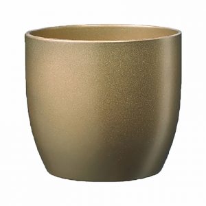 5.1" Gold Ceramic Basel Glamour Pot