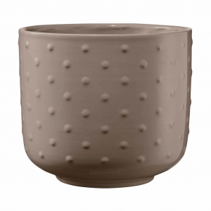 5.1" Gray Beige Ceramic Baku Pearl Pot