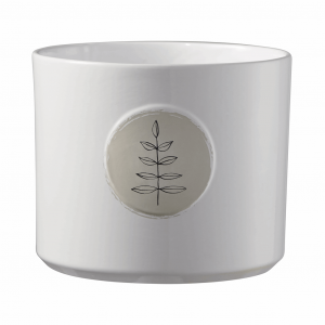 5.1" Leaves Ceramic Botanic Friends Pot