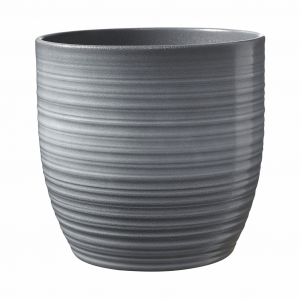 5.1" Light Gray Ceramic Bergamo Pot