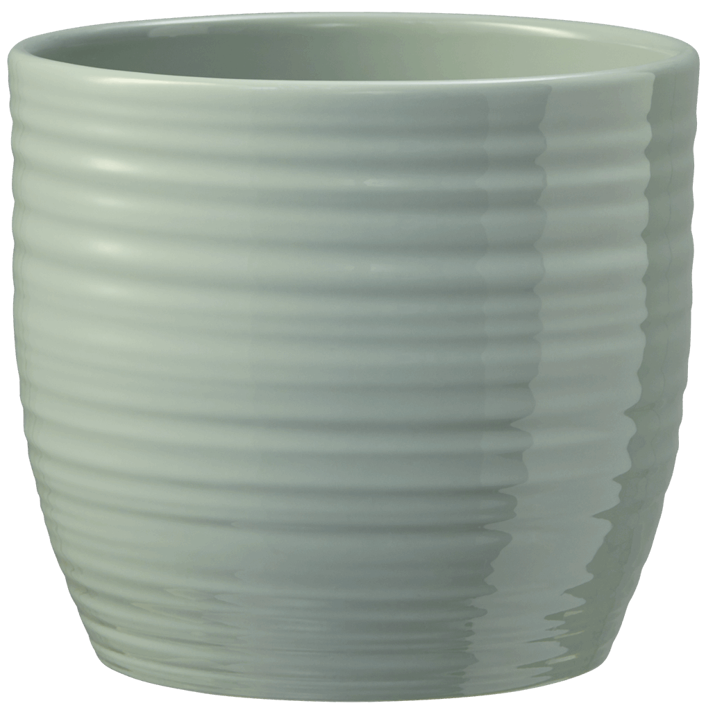 5.1" Shiny Glacier Blue Ceramic Bergamo Pure Pot