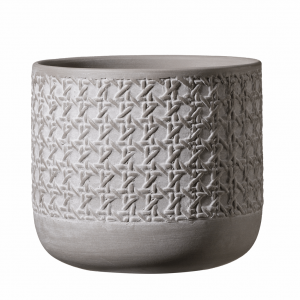 5.1" Silk Gray Ceramic Vienna Pot
