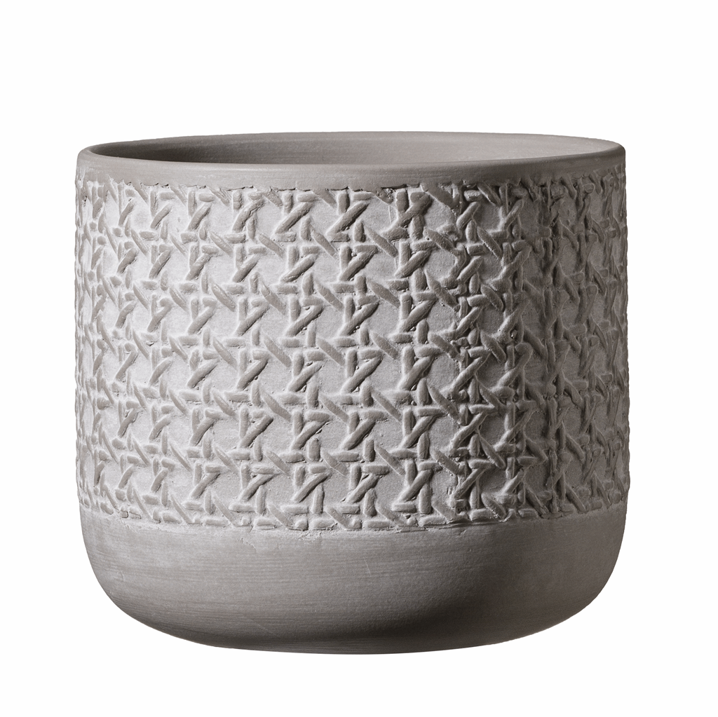 5.1" Silk Gray Ceramic Vienna Pot