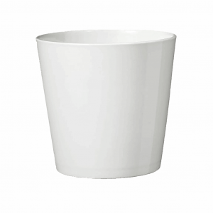 5.5" White Ceramic Dallas Style Pot