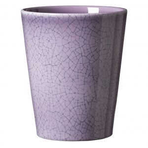 5.9" Purple Craquele Ceramic Medina Glaze Pot