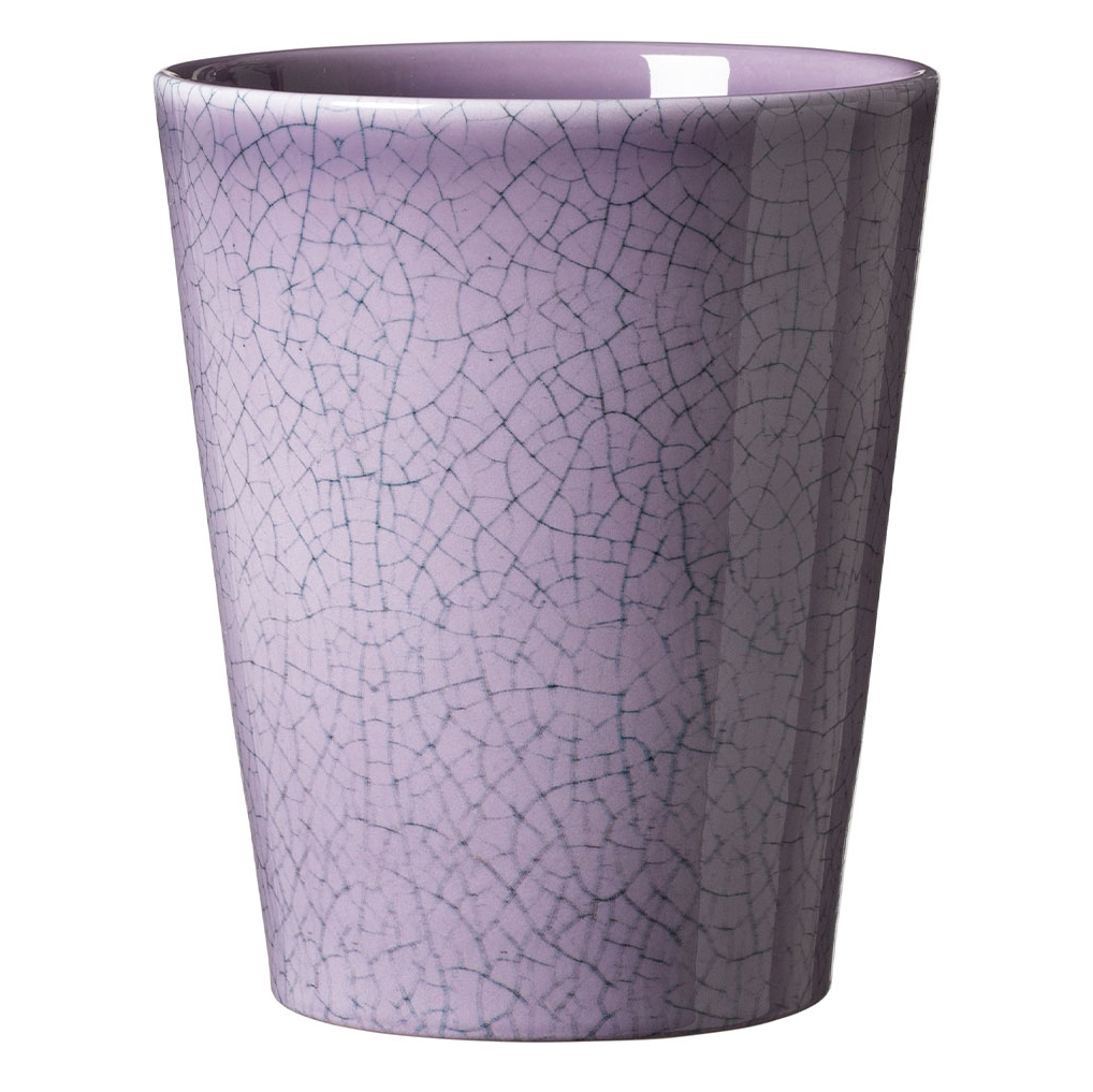 5.9" Purple Craquele Ceramic Medina Glaze Pot