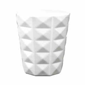 5.9" Shiny White Ceramic Kyoto Pot