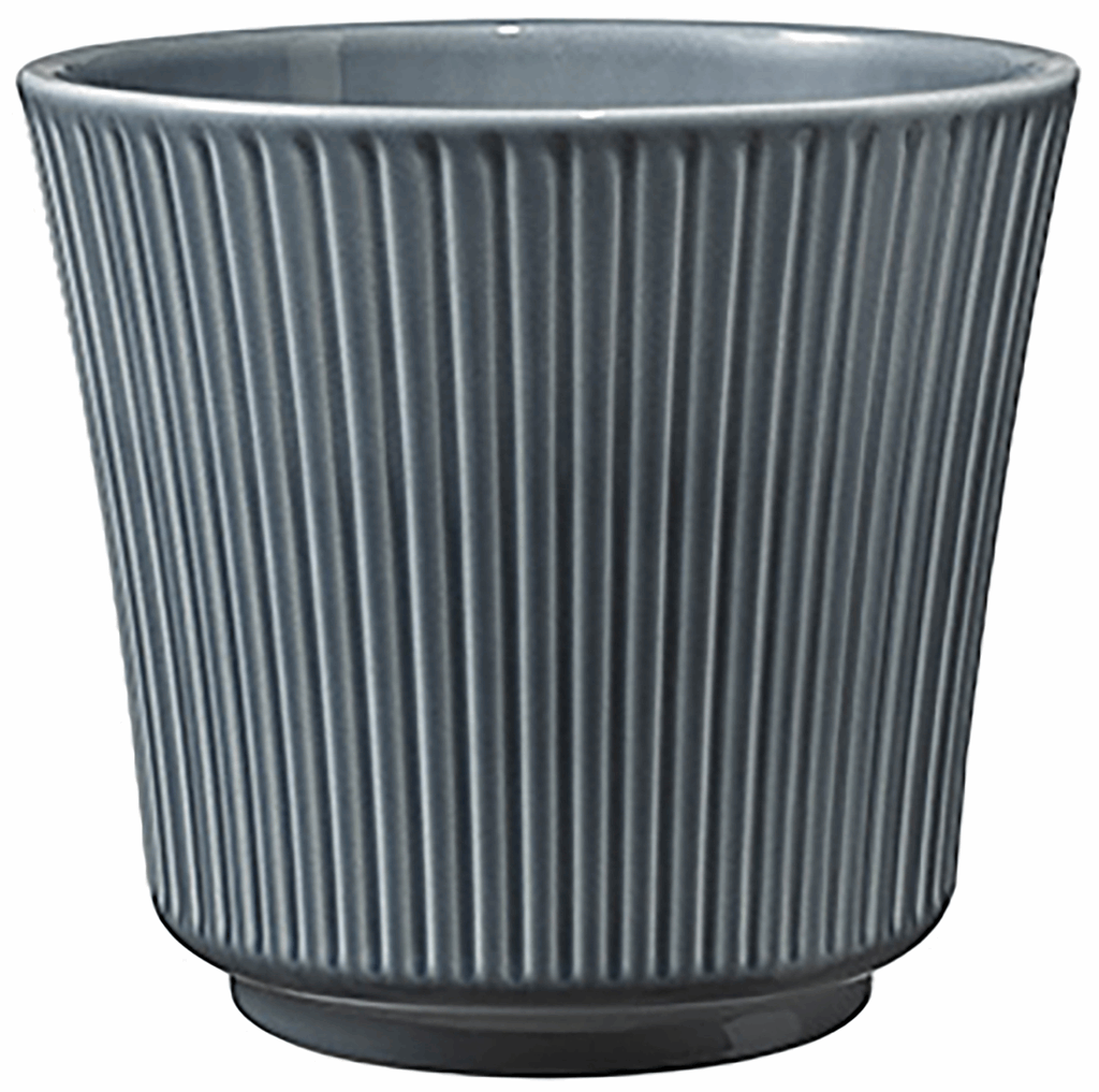 6.3" Blue-Gray Ceramic Delphi Pot