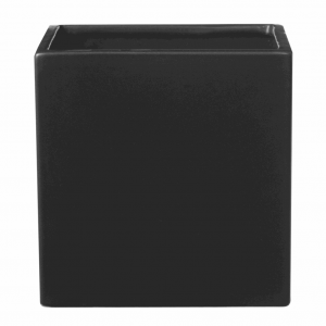 6.7" Matte Anthracite Ceramic Latina Pot