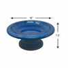 7.5" Azure Fiber Clay Birdbath - Image 4