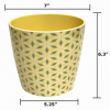 7" Mosaic Round Self-Watering Bamboo Pot - Image 8