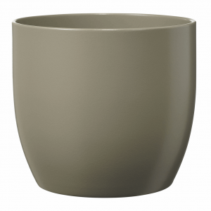 8.3" Matte Light Gray Ceramic Basel Fashion Pot
