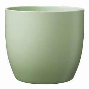8.3" Matte Linden Green Ceramic Basel Fashion Pot