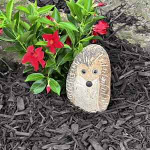 8" Boulder Standing Hedgehog