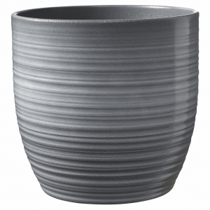 9.5" Light Gray Glaze Ceramic Bergamo Pot