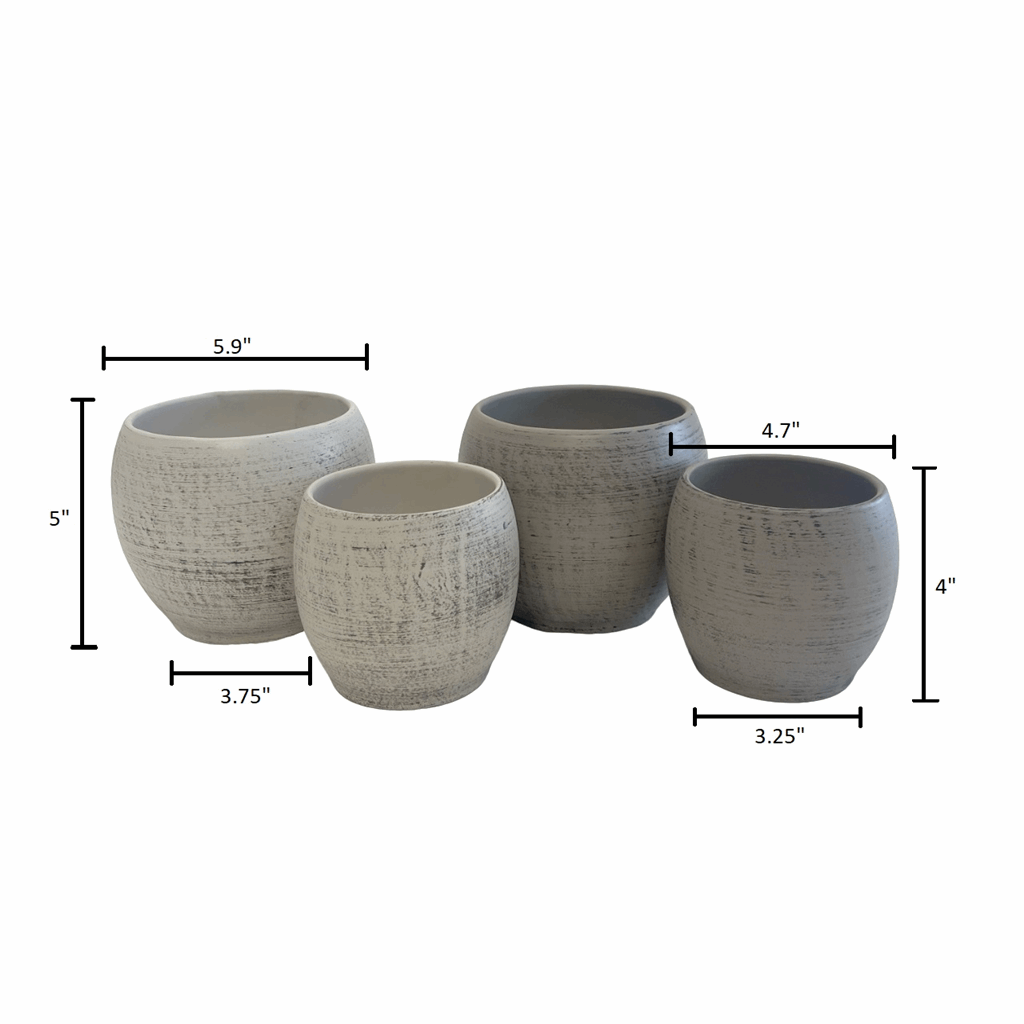 Alberta 4-Piece Indoor Ceramic Pottery Set - Image 8