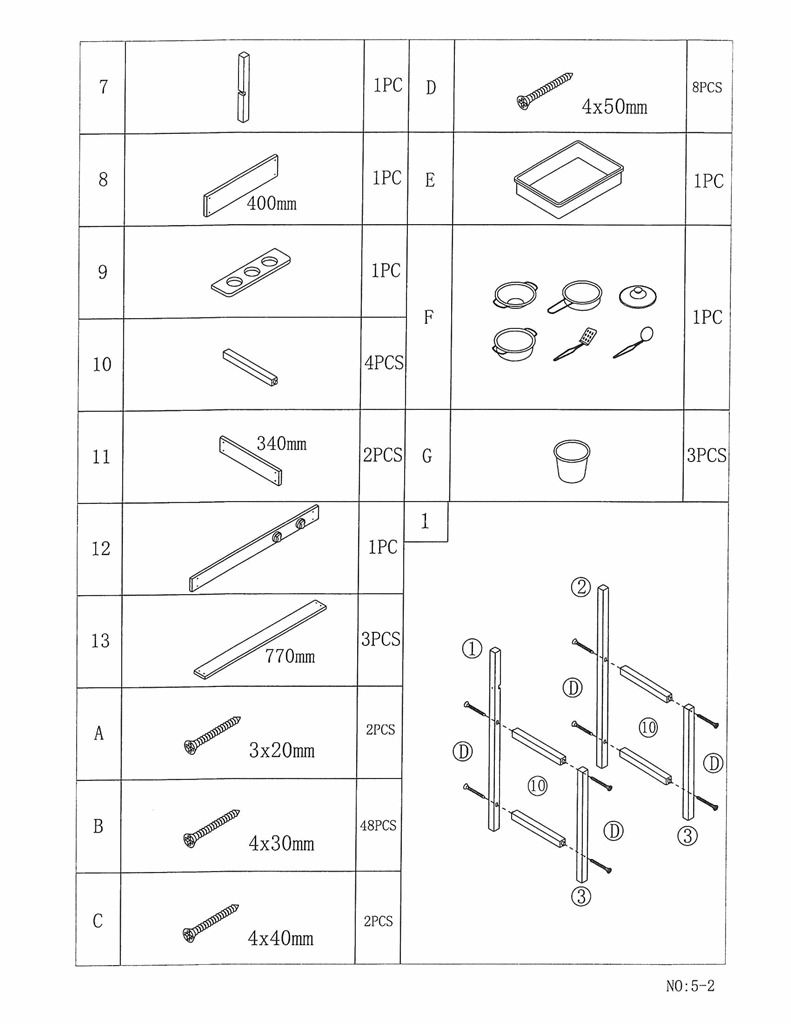Childrens Mud Kitchen Bench - Image 5