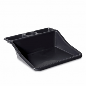 Compact Tidy Tray Black with Shelf
