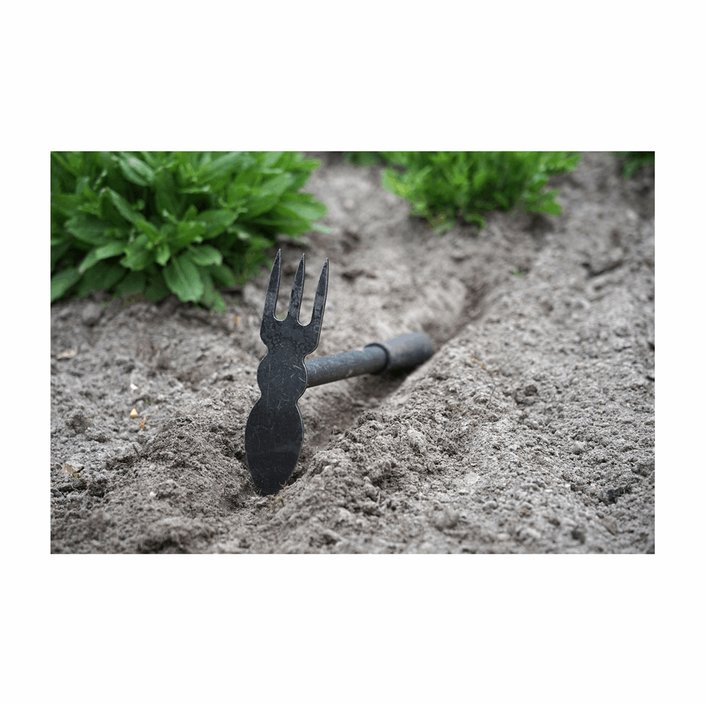 DeWit Comby Hoe - 3 Tine Cultivator / Heart Shaped - Image 3