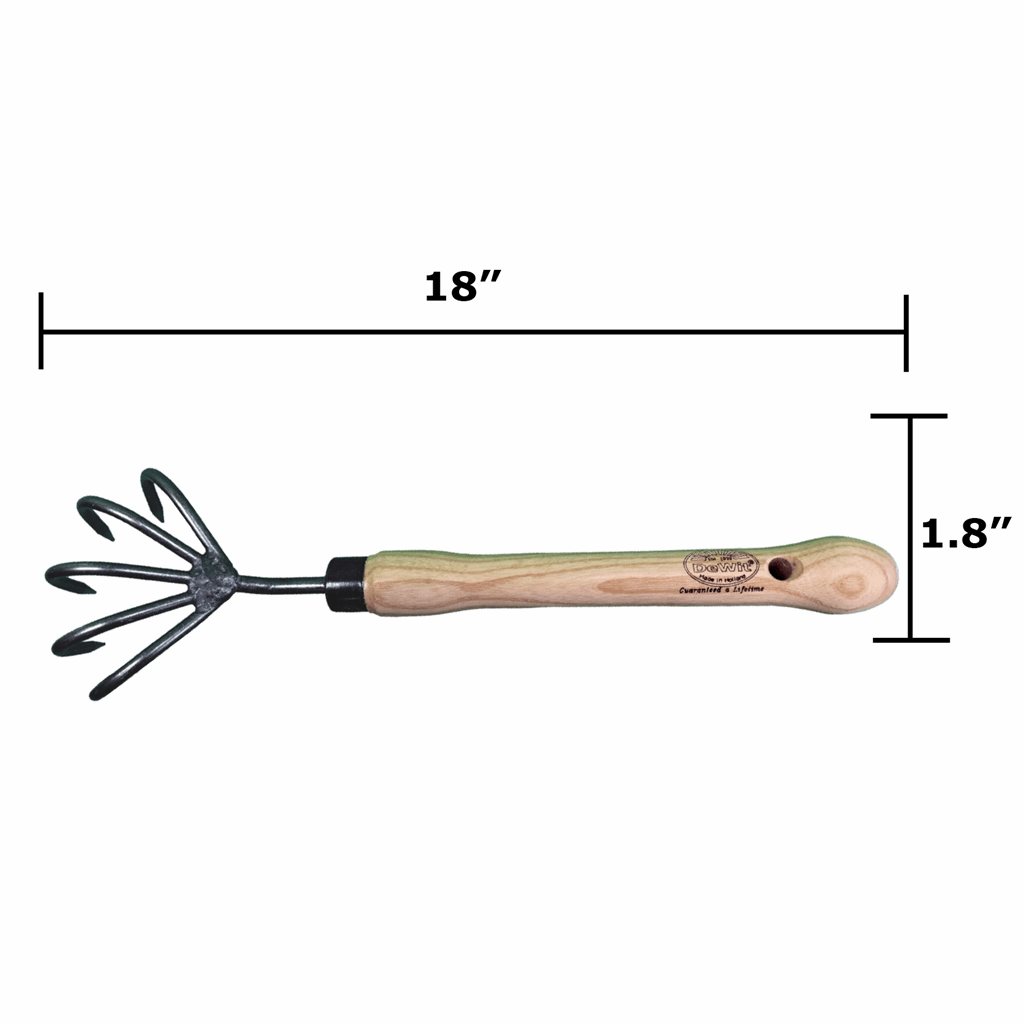 DeWit Cultivator - 5-Tine with 10" Handgrip - Image 3