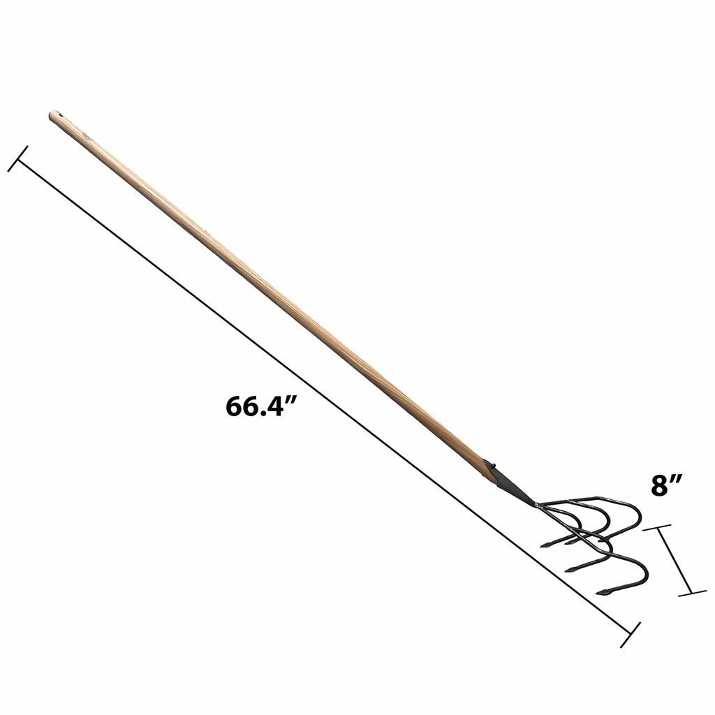 DeWit Cultivator - Flat 5-Tine Long Handle - Image 4