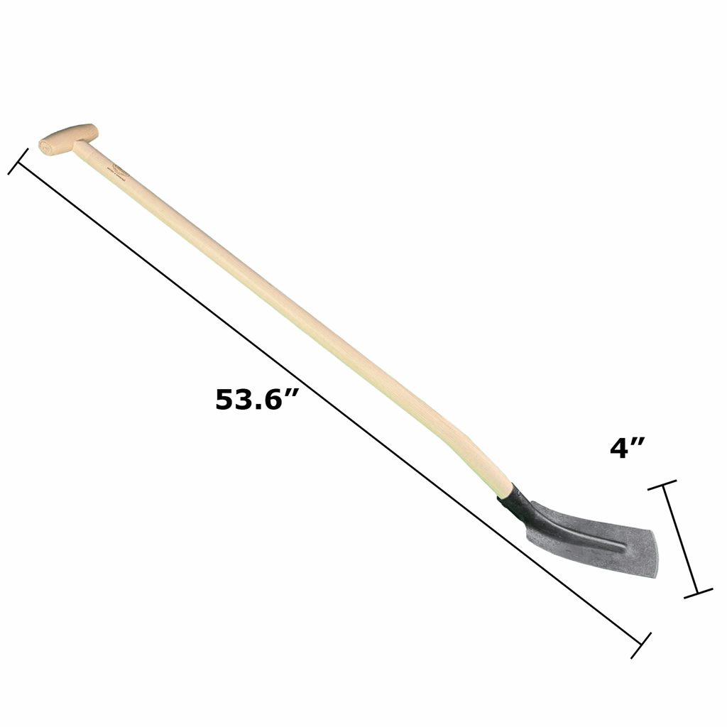 DeWit Shovel - Trenching with 4" Wide Head and T Handle - Image 2