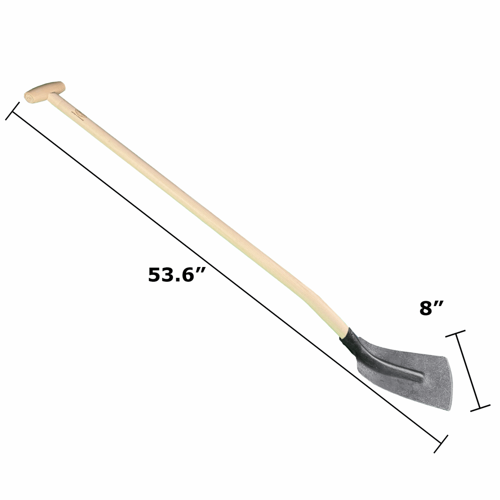 DeWit Shovel - Trenching with 8" Wide Head and T Handle - Image 2