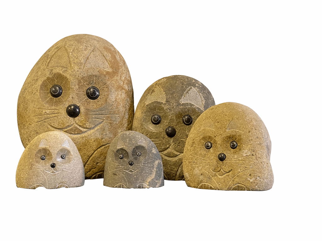 Family of Boulder Cats 5 Pcs 4"x26"8"12" - Image 2