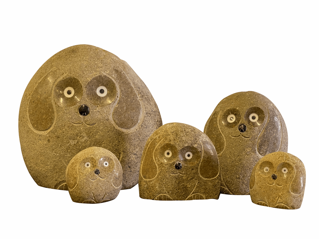 Family of Boulder Dogs 5 Pcs 4"x26"8"12" - Image 2