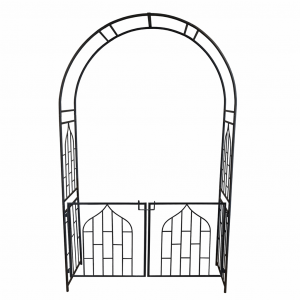 Garden Gateway Arch and Gate Set