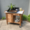 Gardener's Table with Wheels Cabinet and Drawer - Image 7