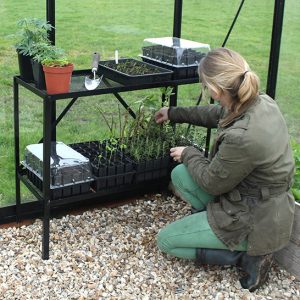 Haxnicks Rootrainer Racking Station w/ 8 Deep Rootrainers